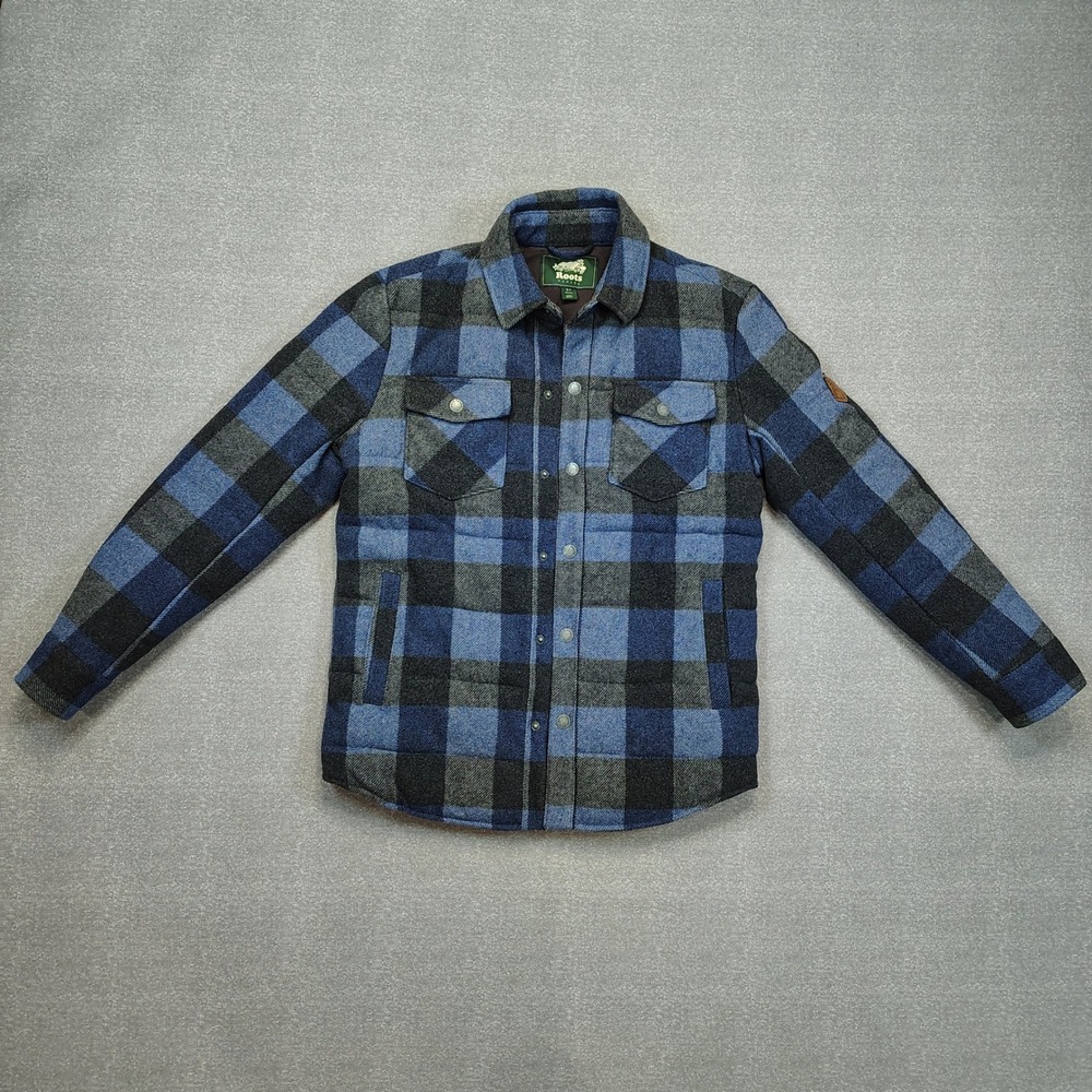 Roots Canada Quilted Wool Buffalo Plaid Shacket